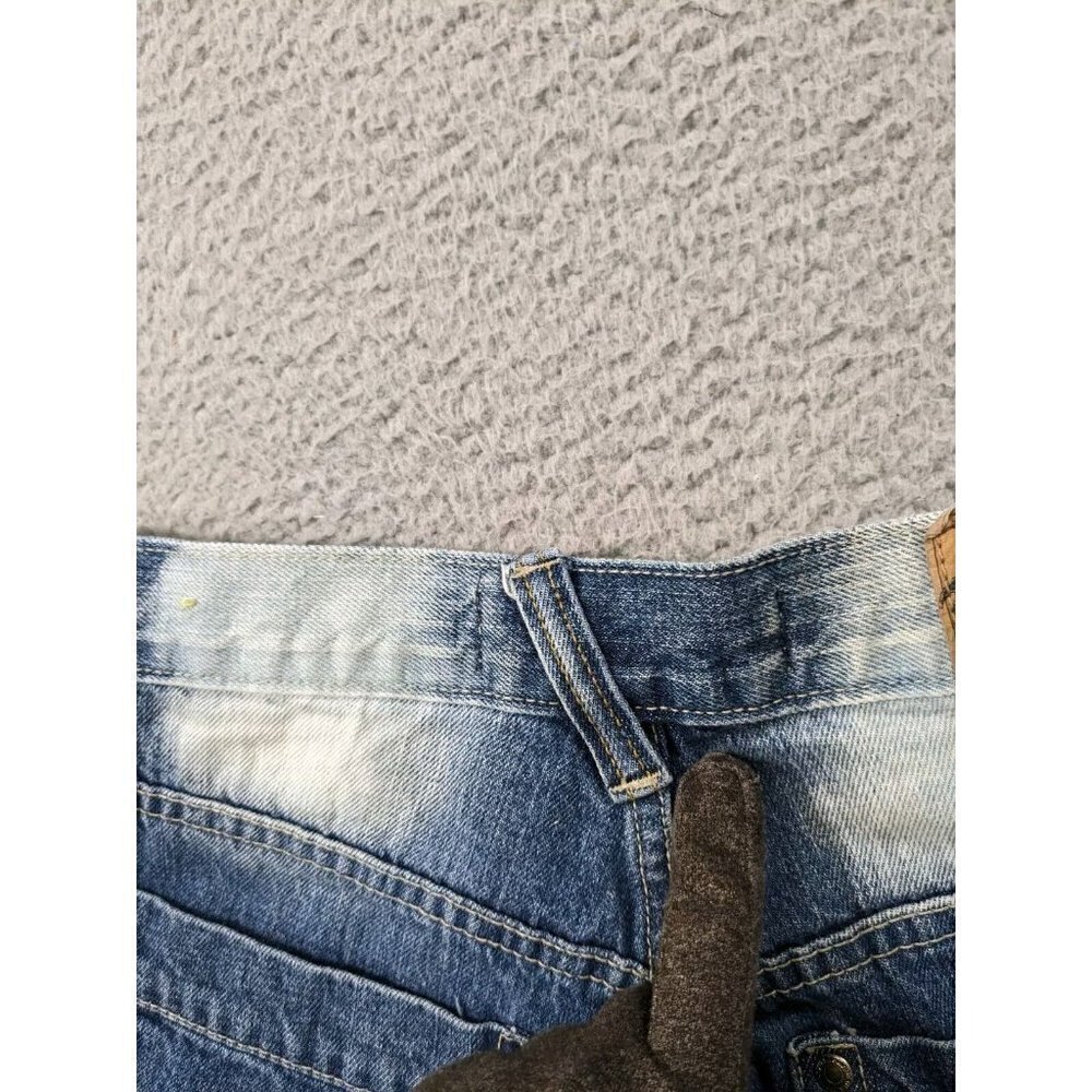 Avirex Jeans Mens 29x30 (Actual 27.5x29) Blue White Fade Wash Bleach - Picture 12 of 16
